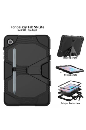 uryport Samsung Galaxy T500 Tab A7 10.4 Kılıf Griffin Tablet Kapak - Siyah