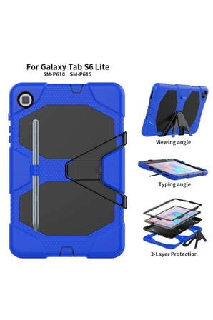 uryport Samsung Galaxy T500 Tab A7 10.4 Kılıf Griffin Tablet Kapak - Mavi