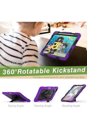 uryport Apple iPad Pro 11 (2020) Kılıf Pars Tablet Kapak - Mor