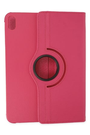 uryport Apple iPad 2025 10.9 10.Nesil (A16) Kılıf 360 Tablet Deri Kılıf - Pembe