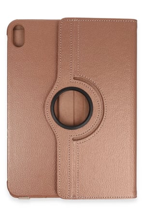 uryport Apple iPad 2025 10.9 10.Nesil (A16) Kılıf 360 Tablet Deri Kılıf - Rose Gold