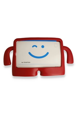 uryport Apple iPad 2025 10.9 10.Nesil (A16) Kılıf Karakter Tablet Silikon - Kırmızı