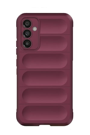 uryport Samsung Galaxy A15 4G Kılıf Optimum Silikon - Bordo