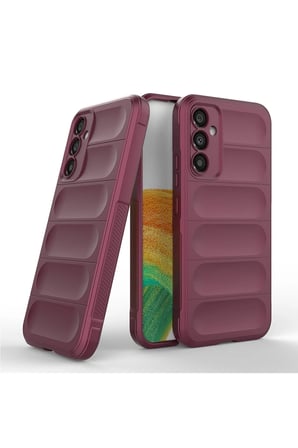 uryport Samsung Galaxy A15 4G Kılıf Optimum Silikon - Bordo
