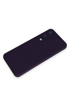 uryport Vivo Y17S Kılıf Nano içi Kadife Silikon - Mor