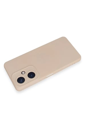 uryport Vivo Y27 Kılıf Nano içi Kadife Silikon - Pudra