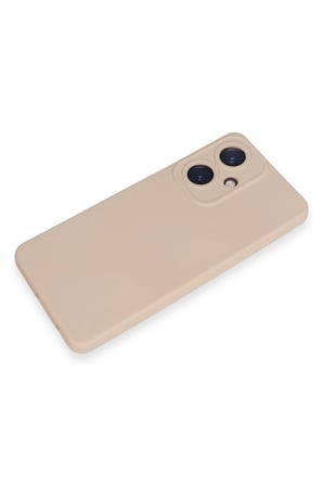 uryport Vivo Y27 Kılıf Nano içi Kadife Silikon - Pudra