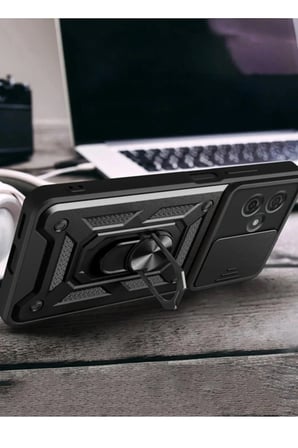 uryport Xiaomi Redmi Note 13 Pro Plus Kılıf Pars Lens Yüzüklü Silikon - Kırmızı