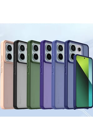 uryport Xiaomi Redmi Note 13 Pro 5G Kılıf Elegant Kapak - Pudra