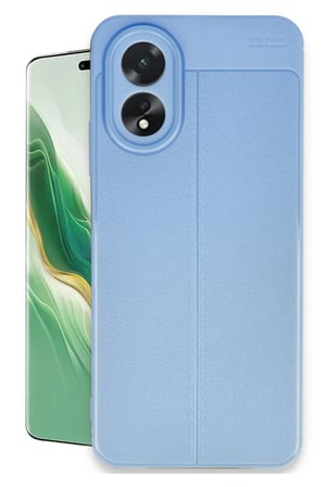 uryport Oppo A38 Kılıf Auto Focus Kapak - Mavi