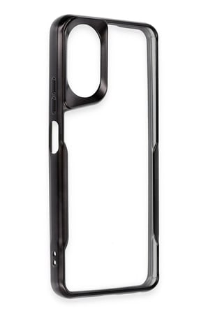 uryport Oppo A38 Kılıf Boyi Silikon Kapak - Siyah