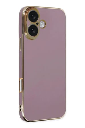 uryport Apple iPhone 16 Kılıf Volet Silikon - Mor