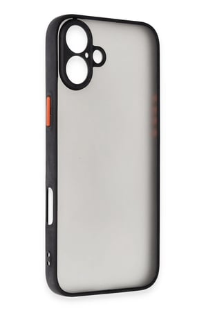 uryport Apple iPhone 16 Plus Kılıf Montreal Silikon Kapak - Siyah
