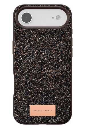 Onegif Apple iPhone 17 Air Bright Simli Kapak - Gold
