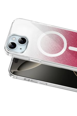 Onegif Apple iPhone 15 Sora Simli Magsafe Kapak - Kırmızı