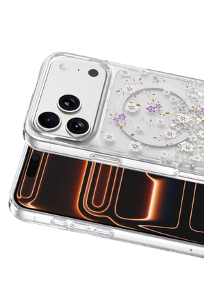 Onegif Apple iPhone 17 Pro/18 Pro Misk Simli Magsafe Kapak - Desen 2