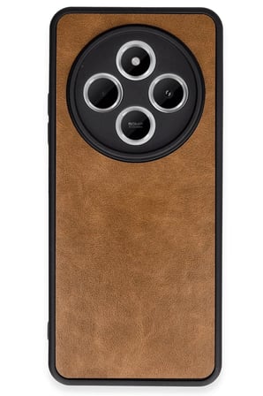 uryport Xiaomi Redmi 14C Kılıf Aras Deri Kapak - Taba