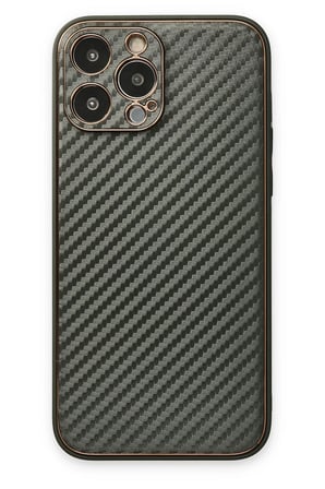 uryport Apple iPhone 13 Pro Max Kılıf Coco Karbon Silikon - Füme