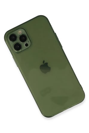 uryport Apple iPhone 12 Pro Max Kılıf Fly Lens Silikon - Yeşil