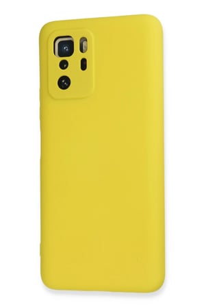 uryport Xiaomi Poco X3 GT Kılıf Nano içi Kadife Silikon - Sarı