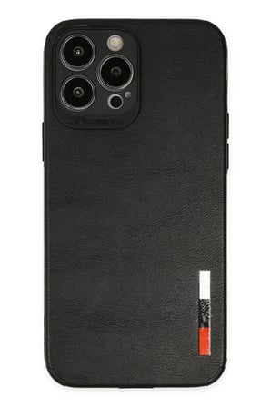 uryport Apple iPhone 13 Pro Max Kılıf Loop Deri Silikon - Siyah
