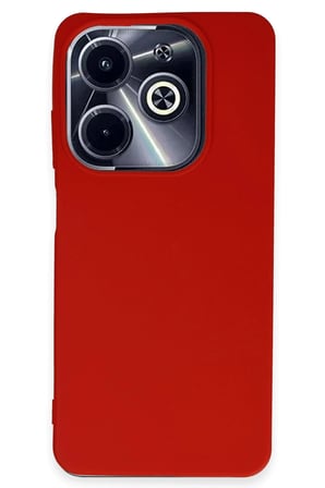 uryport İnfinix Hot 40i Kılıf First Silikon - Kırmızı