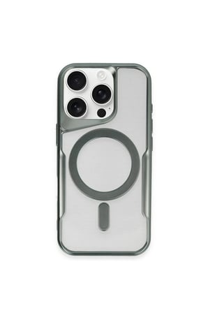 uryport Apple iPhone 14 Pro Max Kılıf Boyi Magsafe Silikon Kapak - Yeşil