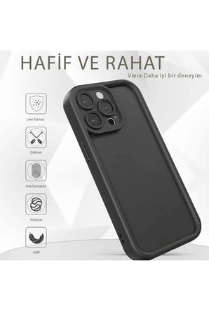 uryport Apple iPhone 11 Kılıf Viera Silikon - Siyah