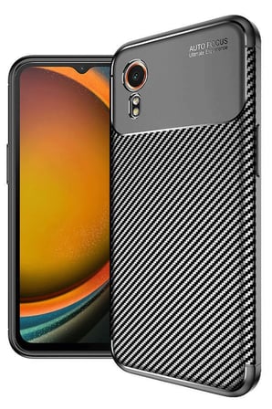 Uryport Samsung Galaxy Xcover 7 Kılıf Auto Focus Karbon Kapak - Siyah
