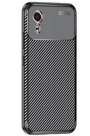 Uryport Samsung Galaxy Xcover 7 Kılıf Auto Focus Karbon Kapak - Siyah