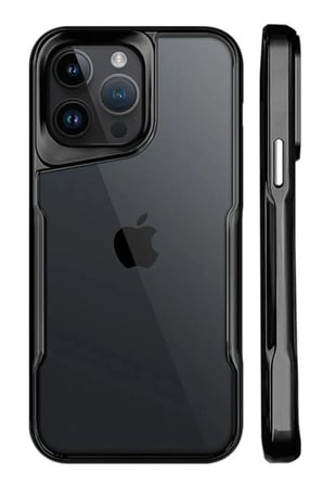 uryport Apple iPhone 15 Pro Kılıf Boyi Silikon Kapak - Siyah