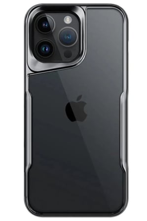 uryport Apple iPhone 15 Pro Max Kılıf Boyi Silikon Kapak - Titan Gri