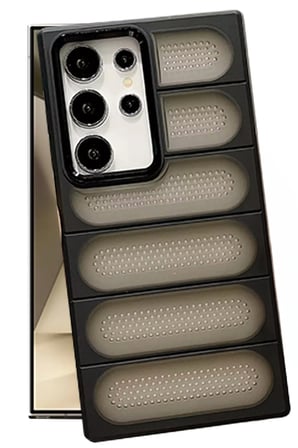 uryport Samsung Galaxy S24 Ultra Kılıf Airmax Silikon Kapak - Siyah