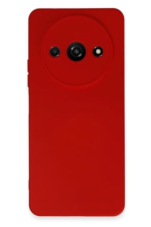 uryport Xiaomi Redmi A3 4G Kılıf Nano içi Kadife Silikon - Kırmızı