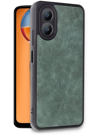 uryport Oppo A38 Kılıf Aras Deri Kapak - Koyu Yeşil