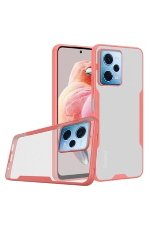 uryport Xiaomi Redmi Note 12 5G Kılıf Platin Silikon - Pembe