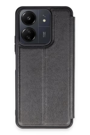 uryport Xiaomi Redmi 13C Kılıf Flip Cover - Siyah