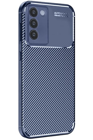 Uryport Vivo V30 Lite 4G Kılıf Auto Focus Karbon Kapak - Lacivert