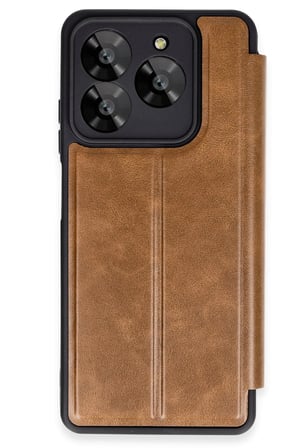 uryport General Mobile Era 50 Kılıf Flip Cover - Taba