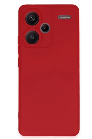 uryport Xiaomi Redmi Note 13 Pro Plus Kılıf Nano içi Kadife Silikon - Kırmızı