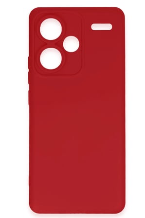 uryport Xiaomi Redmi Note 13 Pro Plus Kılıf Nano içi Kadife Silikon - Kırmızı