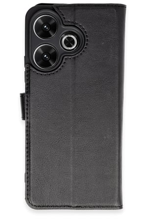 uryport Xiaomi Redmi 13 4G Kılıf Trend S Plus Kapaklı Kılıf - Siyah