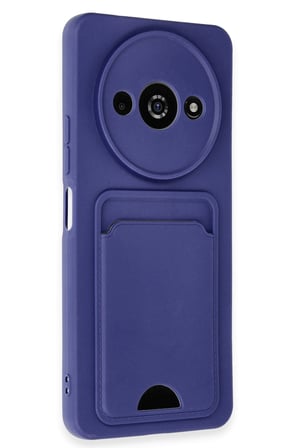 uryport Xiaomi Redmi A3 4G Kılıf Kelvin Kartvizitli Silikon - Lacivert