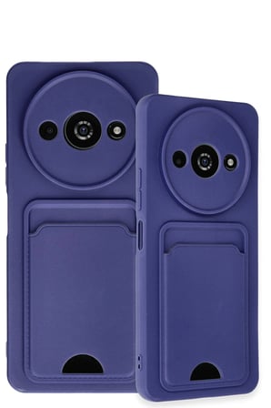uryport Xiaomi Redmi A3 4G Kılıf Kelvin Kartvizitli Silikon - Lacivert