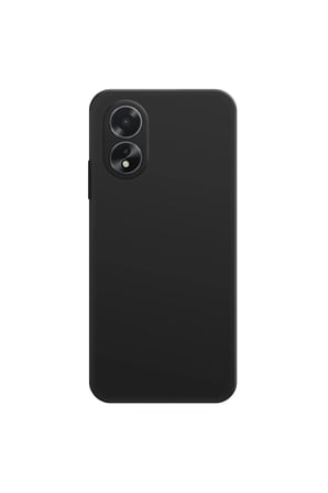 uryport Oppo A38 Kılıf First Silikon - Siyah