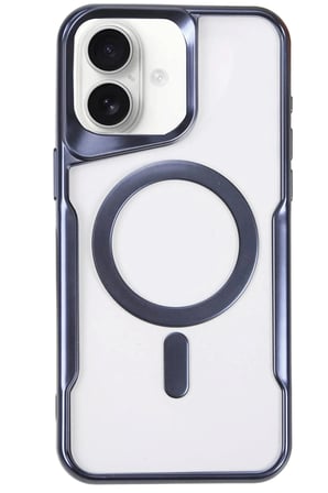 uryport Apple iPhone 16 Plus Kılıf Boyi Magsafe Silikon Kapak - Lacivert