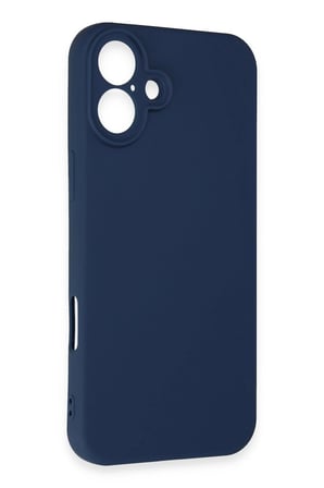 uryport Apple iPhone 16 Kılıf First Silikon - Lacivert
