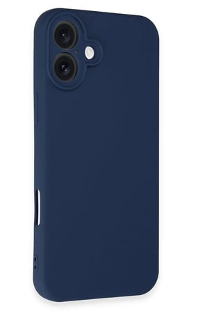 uryport Apple iPhone 16 Kılıf First Silikon - Lacivert