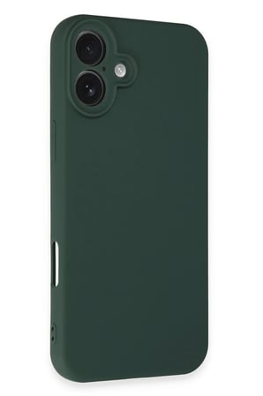 uryport Apple iPhone 16 Plus Kılıf First Silikon - Koyu Yeşil