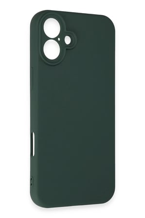 uryport Apple iPhone 16 Plus Kılıf First Silikon - Koyu Yeşil